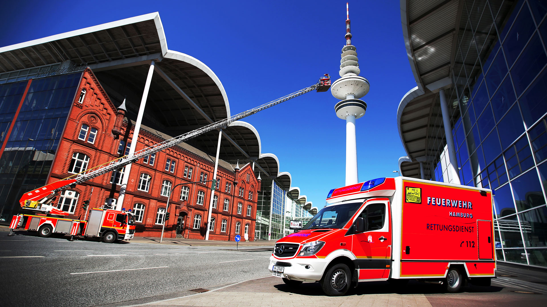 Feuerwehrwagen der Feuerwehr Hamburg